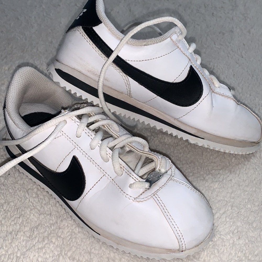 Nike Cortez Sneakers White & Black Kids 4